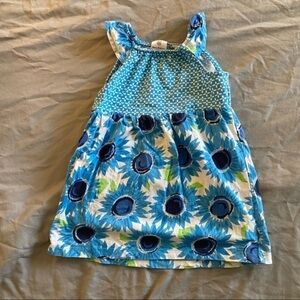 5/$50 HANNA ANDERSSON 80 Blue Flowered Sundress